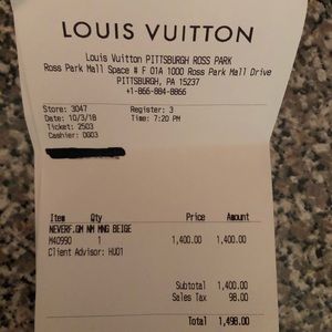 Louis Vuitton- NEVERF.GM NM MNG BEIGE